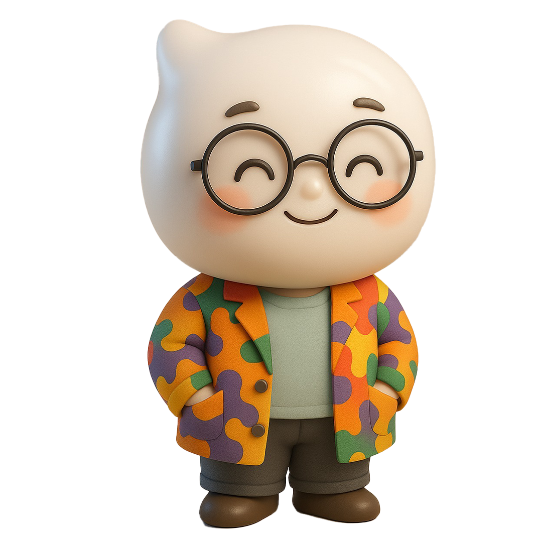 Sr. Pingo e crianças criando juntos